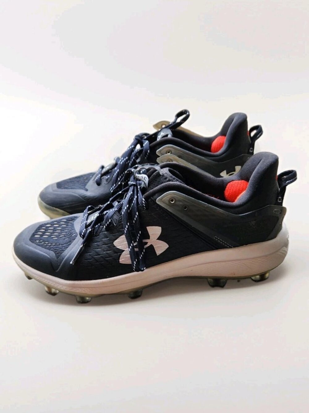 Under Armour Yard Low MT TPU Baseball Cleats Men's 7.5 Black White